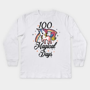 100 Days Of School Cute T-shirt Kids Long Sleeve T-Shirt